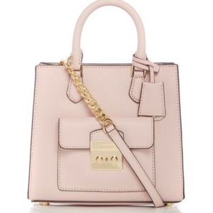 Michael Kors over the shoulder small pink purse